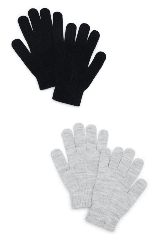 2-Pack No Boundaries Women's Knit Gloves Walmart