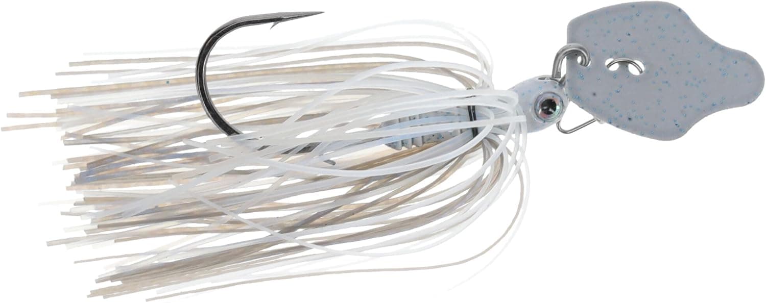 Tungsten Thunder Vibrating Swim Jig - Blue Glimmer with Black Flake