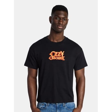 Ozzy Osbourne Men's and Big Men's Boxy Fit Graphic Tee, Sizes XS-3XL