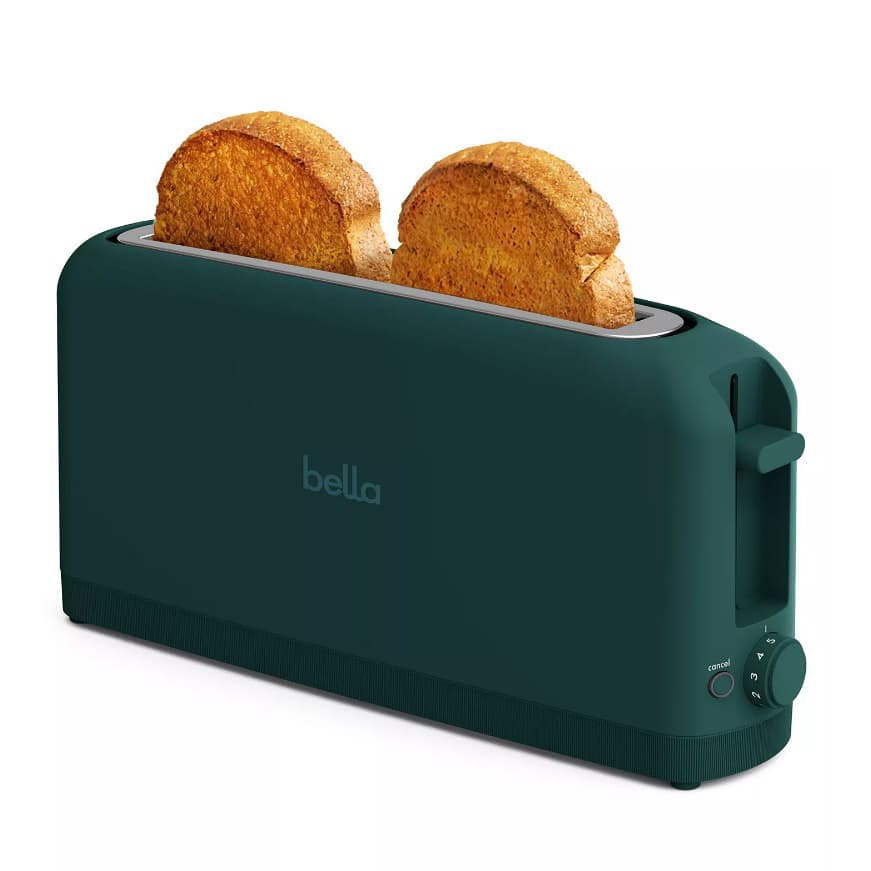 Bella 2-Slice Wide-Slot Toaster: Slim & Versatile at 46% Off