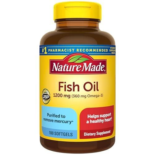 100-Count Nature Made Fish Oil 1200mg Softgels Amazon