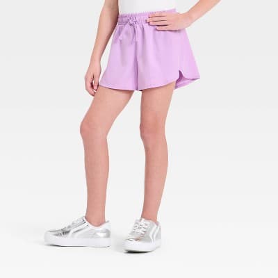 Girls' Pull-On Quick Dry Shorts - Cat & Jack™ Lilac Purple XXL