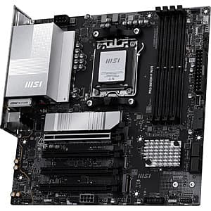 MSI PRO B850M-P WIFI AMD Micro ATX Motherboard + 512GB SSD