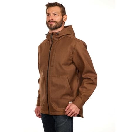 Bass Creek Outfitters Men's Twill Bonded Fleece Softshell Jacket, Sizes M-2XL