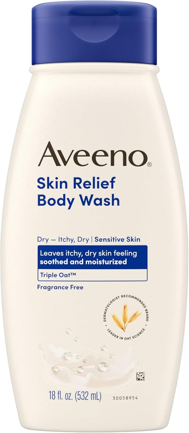 Aveeno Skin Relief Body Wash - Soothing Fragrance-Free Cleanser