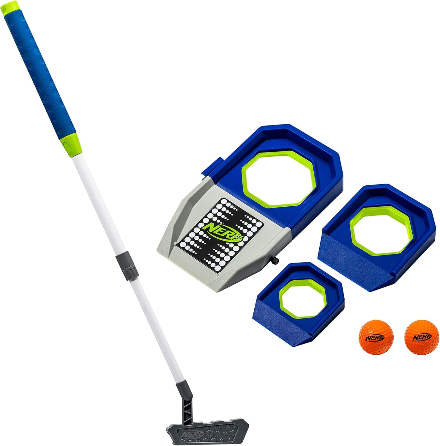 Unleash Indoor and Outdoor Putting Fun with NERF Trick Shot Golf Set