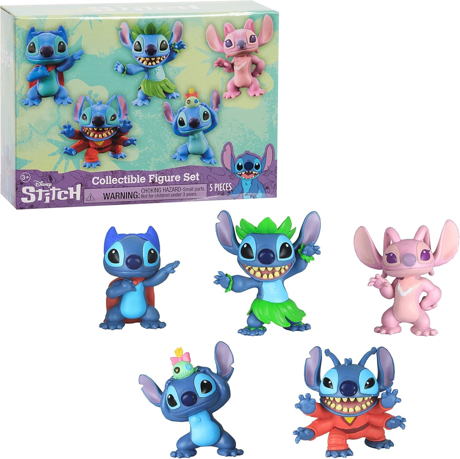 Collectible Disney Lilo & Stitch 5-Piece Figure Set