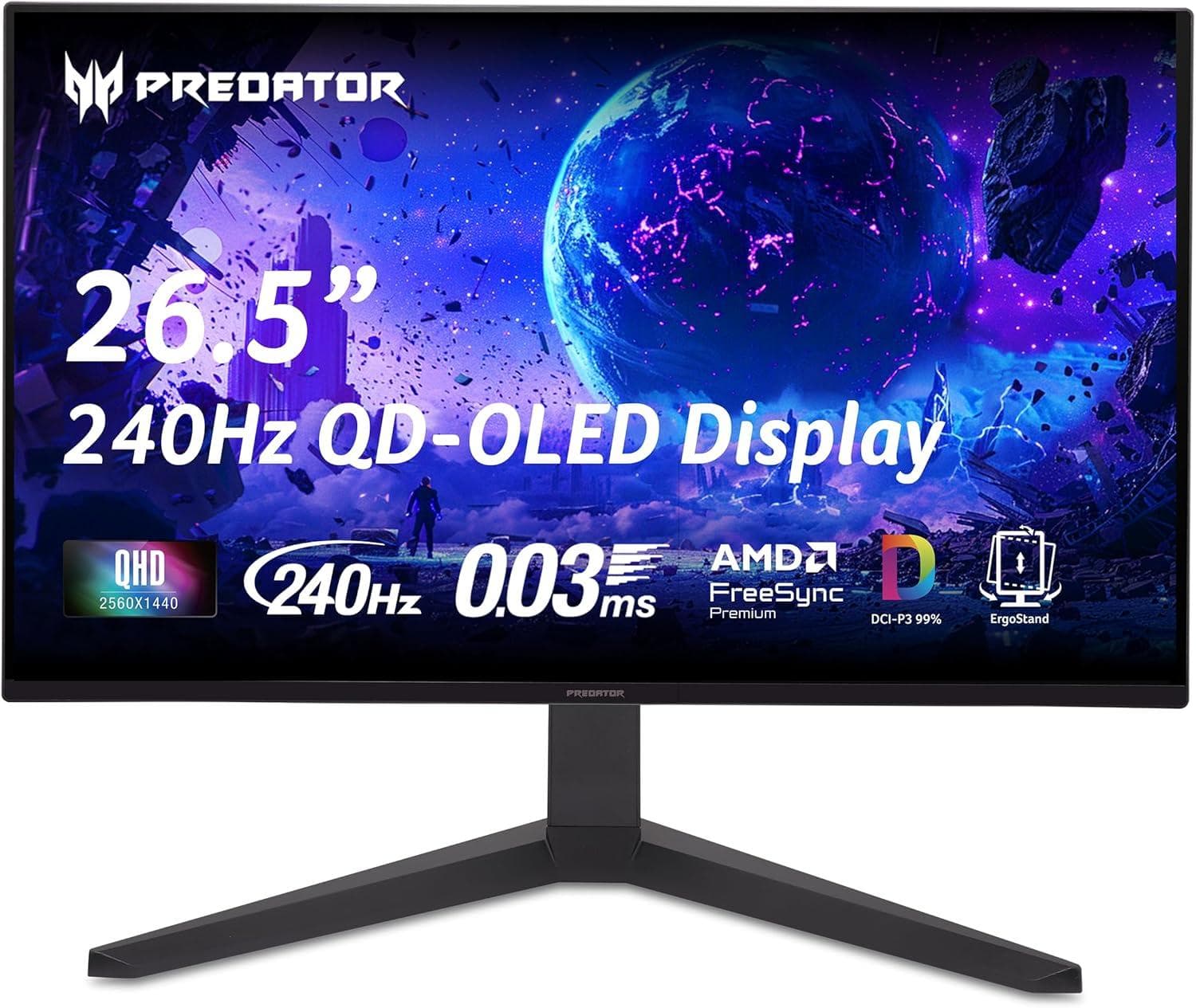 Acer Predator 1440p 240Hz Gaming Monitor - Smooth Performance