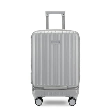 iFLY Odyssey 20" Hardside Carry-On Luggage, Front Opening Pocket, Gray