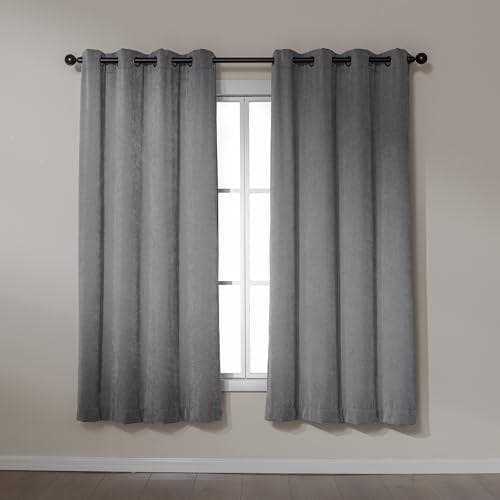 Amazon Basics Chenille Curtains - Room Darkening, 56% Off