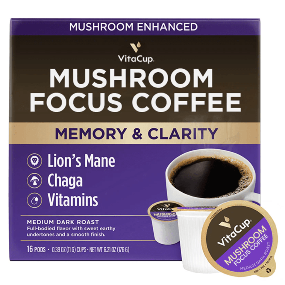 Mushroom Focus Coffee Pods on Sale