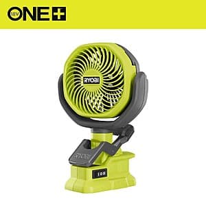 Versatile RYOBI 18V Cordless Clamp Fan - Tool Only