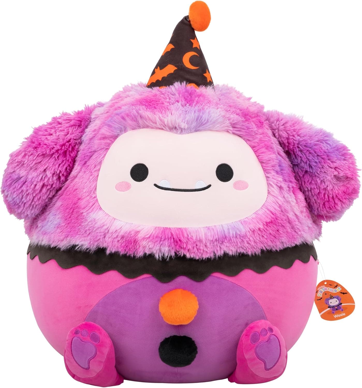 Squishmallows Magenta Bigfoot Plush in Clown Costume