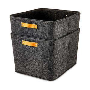 Mainstays Felt Storage Baskets - Organize Your Home for $4.80