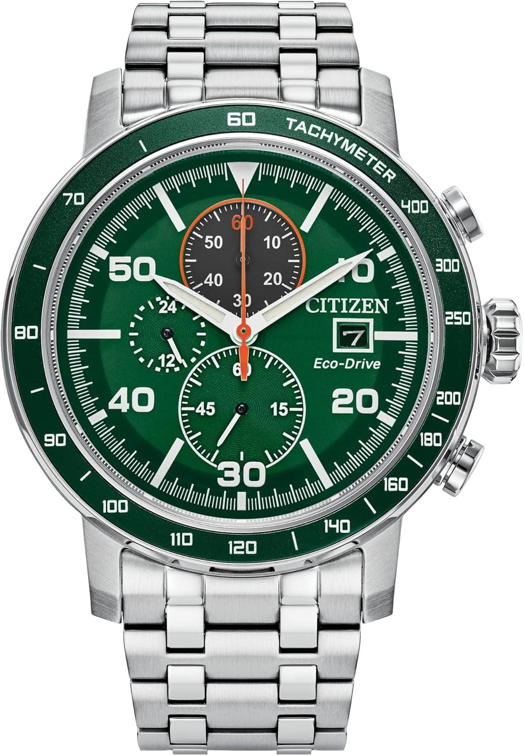 Save 50% on Citizen Eco-Drive Chronograph Watch with Green Dial