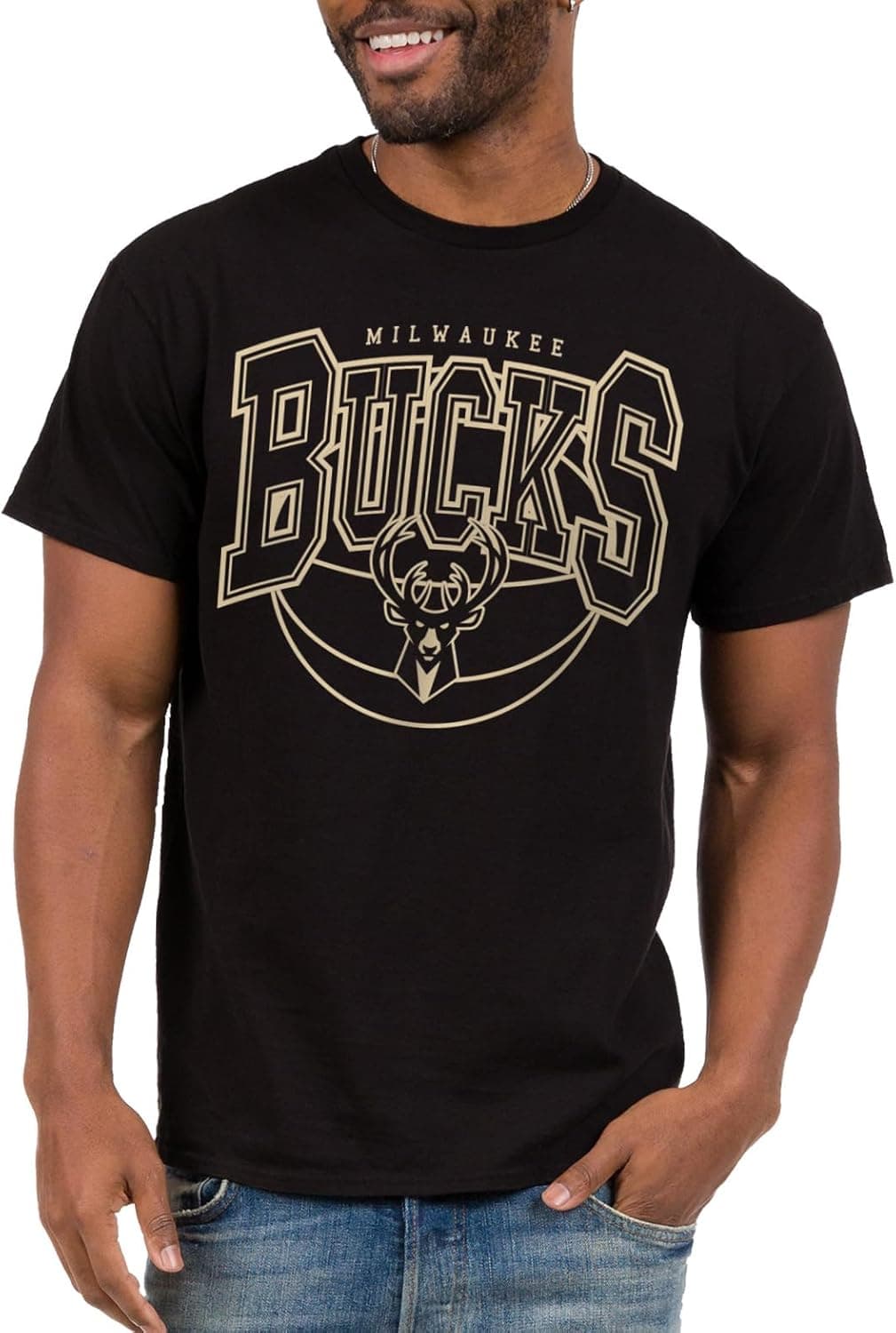 Milwaukee Bucks Monochromatic Logo Tee - Stylish Fan Apparel