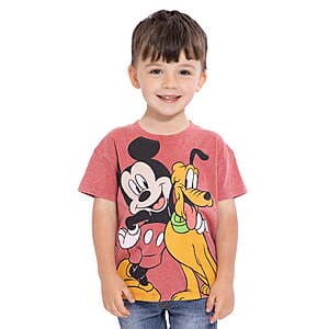 Toddler Boys or Girls Crewneck Tees: TMNT (Green Flash) $2.28, Spider-Man $2 & More