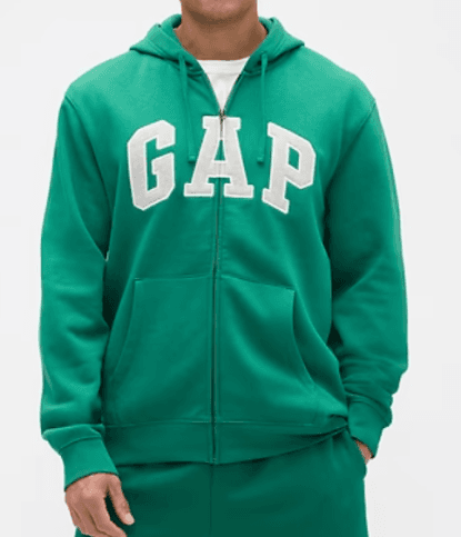 Gap Men's Relaxed Logo Zip Hoodie - 75% Off