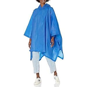 Totes Adult Rain Poncho in Royal Blue - Only $4