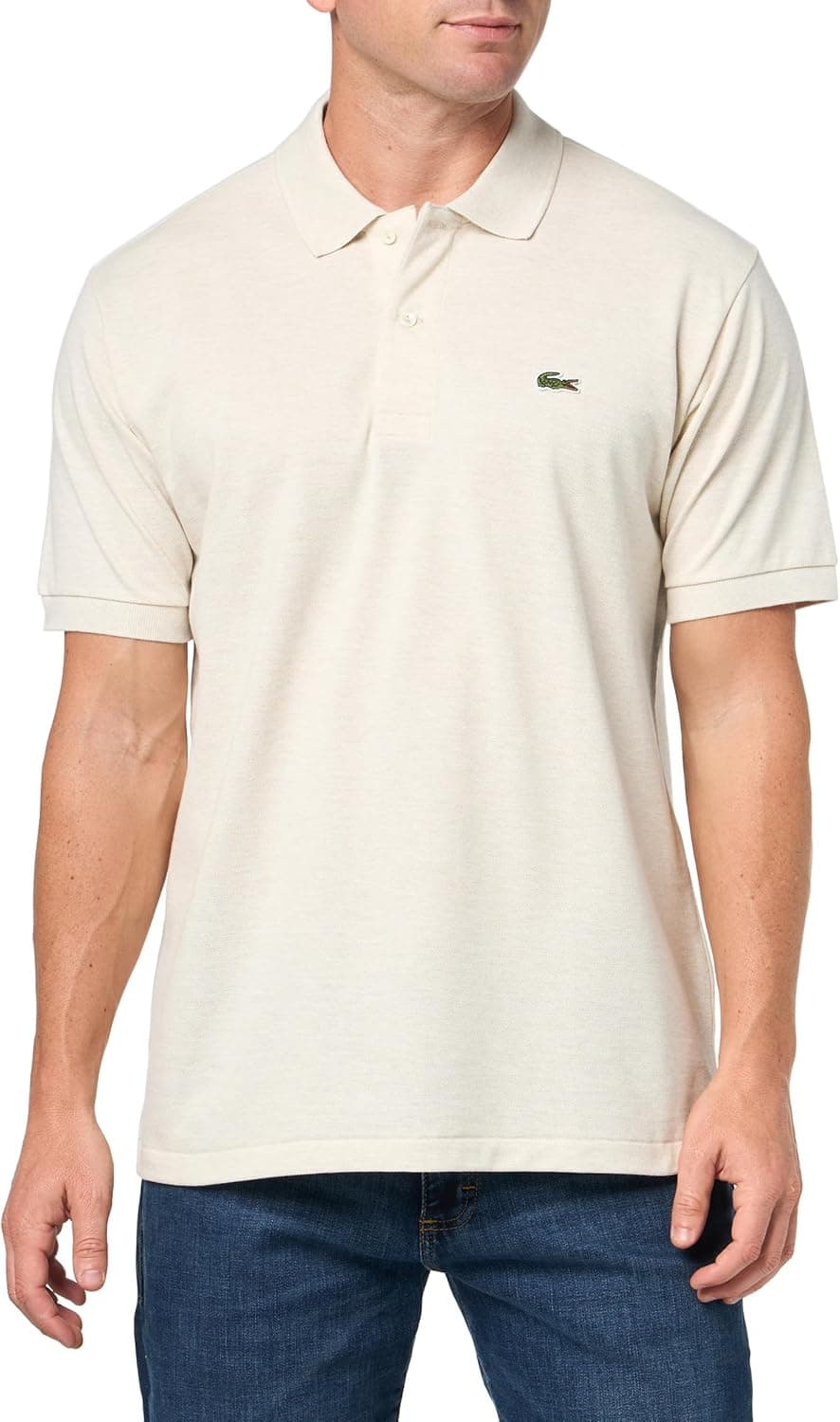 Lacoste Men's Heathered Cotton Polo Shirt - 49% Off