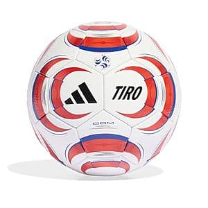 adidas 2026 Tiro Competition Soccer Ball (Size 4) for $21.10