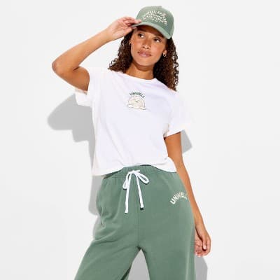 Women's Unwell Henry Short Sleeve Graphic T-shirt - White XS