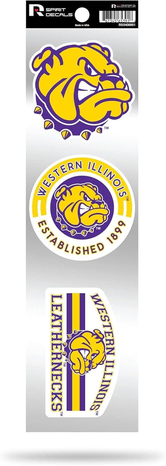 Retro Spirit Decals for NCAA Western Illinois Leathernecks