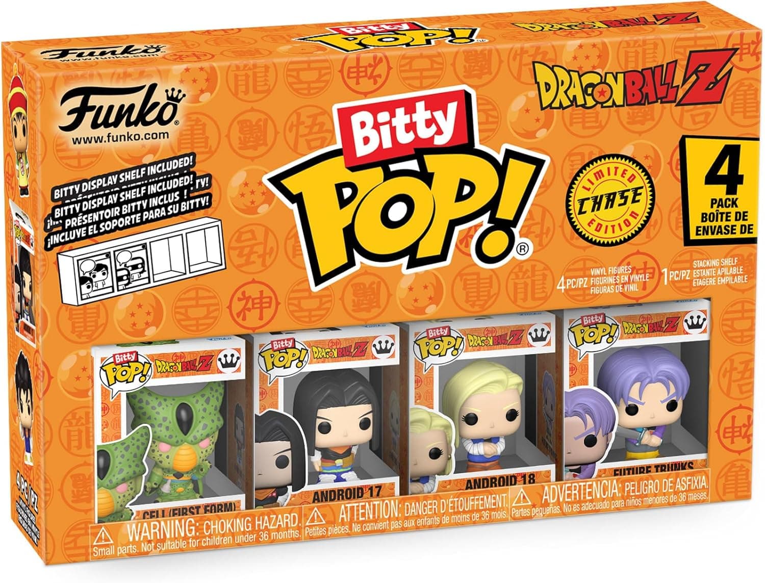 Funko Pop! Dragon Ball Z 4-Pack: Cell, Android 17, 18 & Mystery