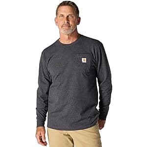 Carhartt Men's Dearborn Loose LS T-Shirt (Carbon Heather) for $17.05