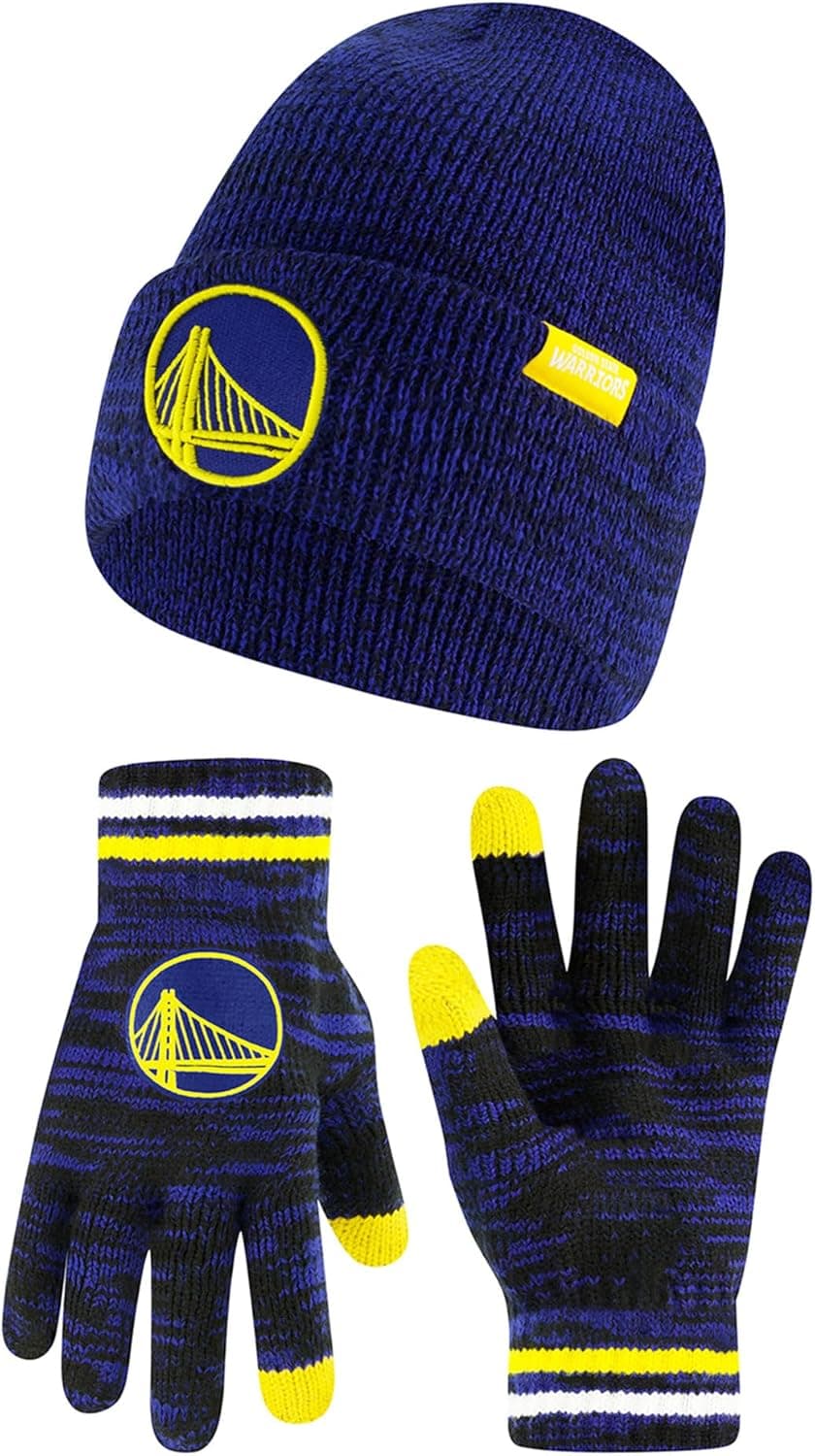 Stay Warm with Official NBA Beanie & Gloves Set