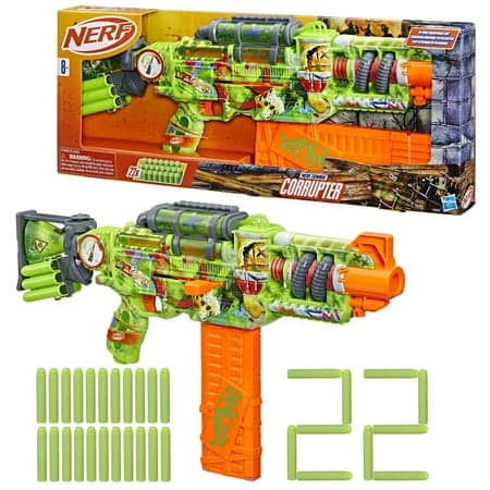 Blast Zombies with the Nerf Zombie Corrupter Dart Blaster
