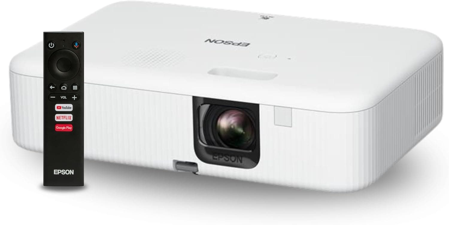 Epson EpiqVision Flex Portable Projector: 1080p, 3000 Lumens, Android TV