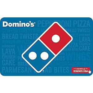 10% Off Select Gift Cards: Domino's, adidas, Cabela's, and More