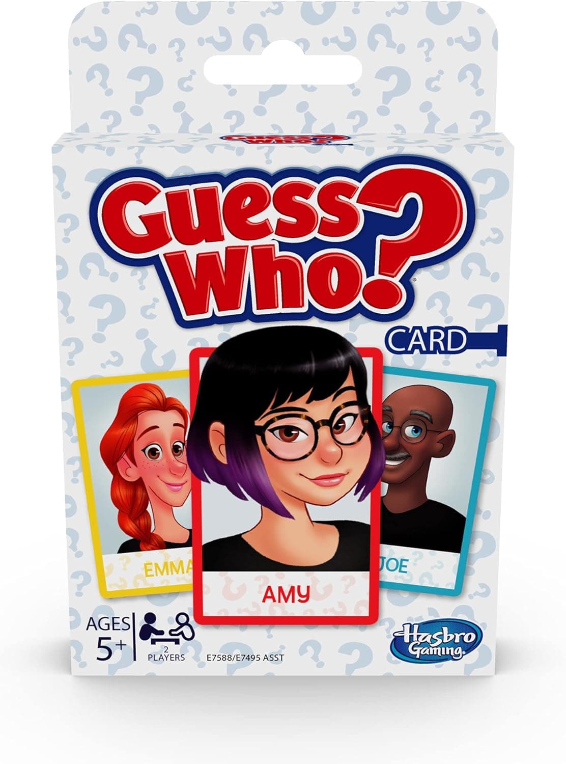 Hasbro Gaming Guess Who? Card Game for Kids, 2 Player Guessing Game, Fun Summer Activities, Vacation Travel Essentials, Ages 5+
