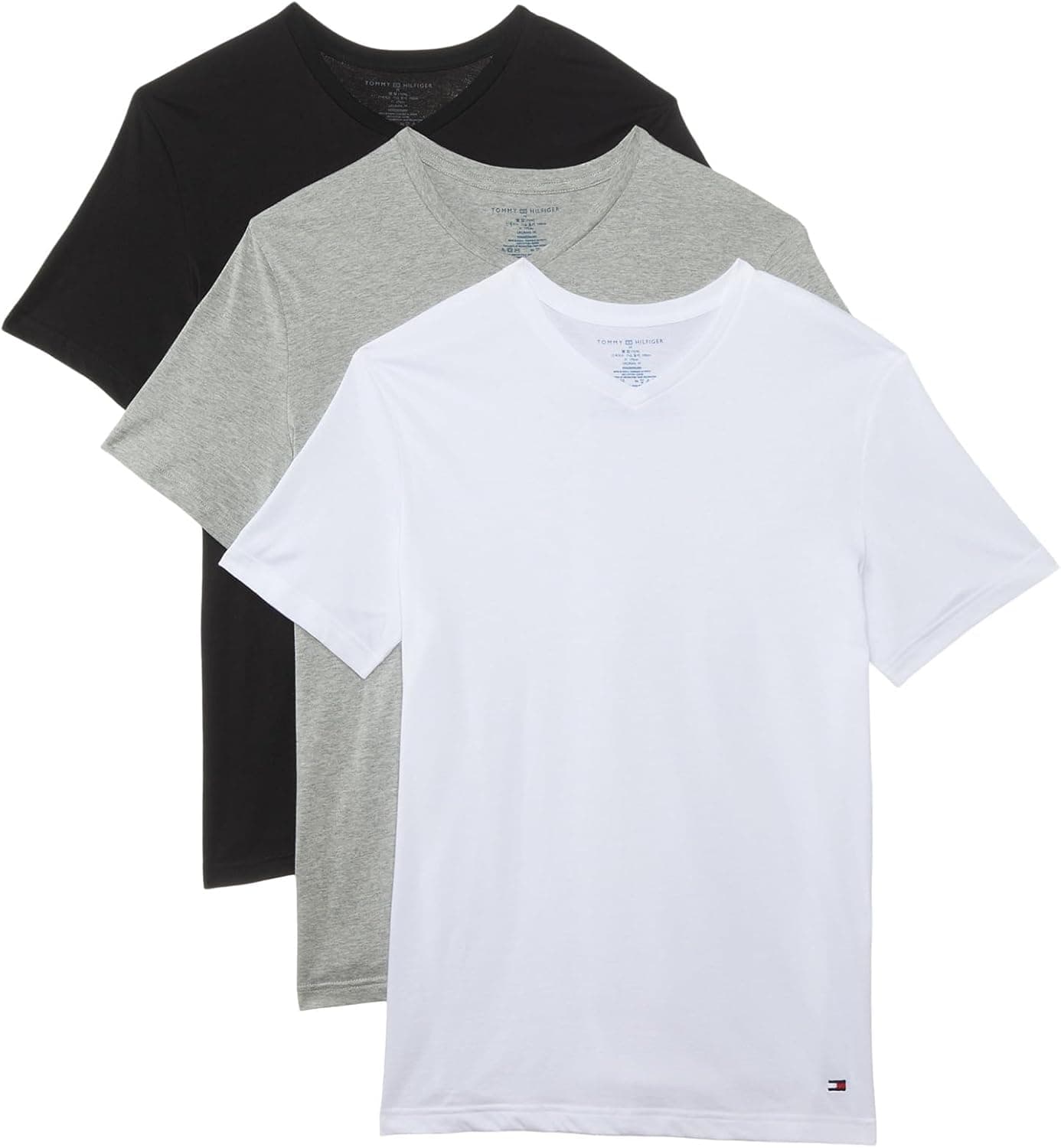 Save 67% on Tommy Hilfiger Men's Cotton V-Neck Undershirts