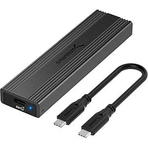 Prime Members: Sabrent USB 3.2 Type-C Tool-Free SSD Enclosure for $19.85