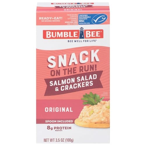 Bumble Bee Snack On The Run! Salmon Salad & Crackers