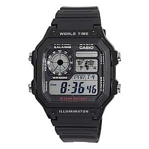 Casio Men's World Time Digital Watch: $20 with Free In-Store Pickup