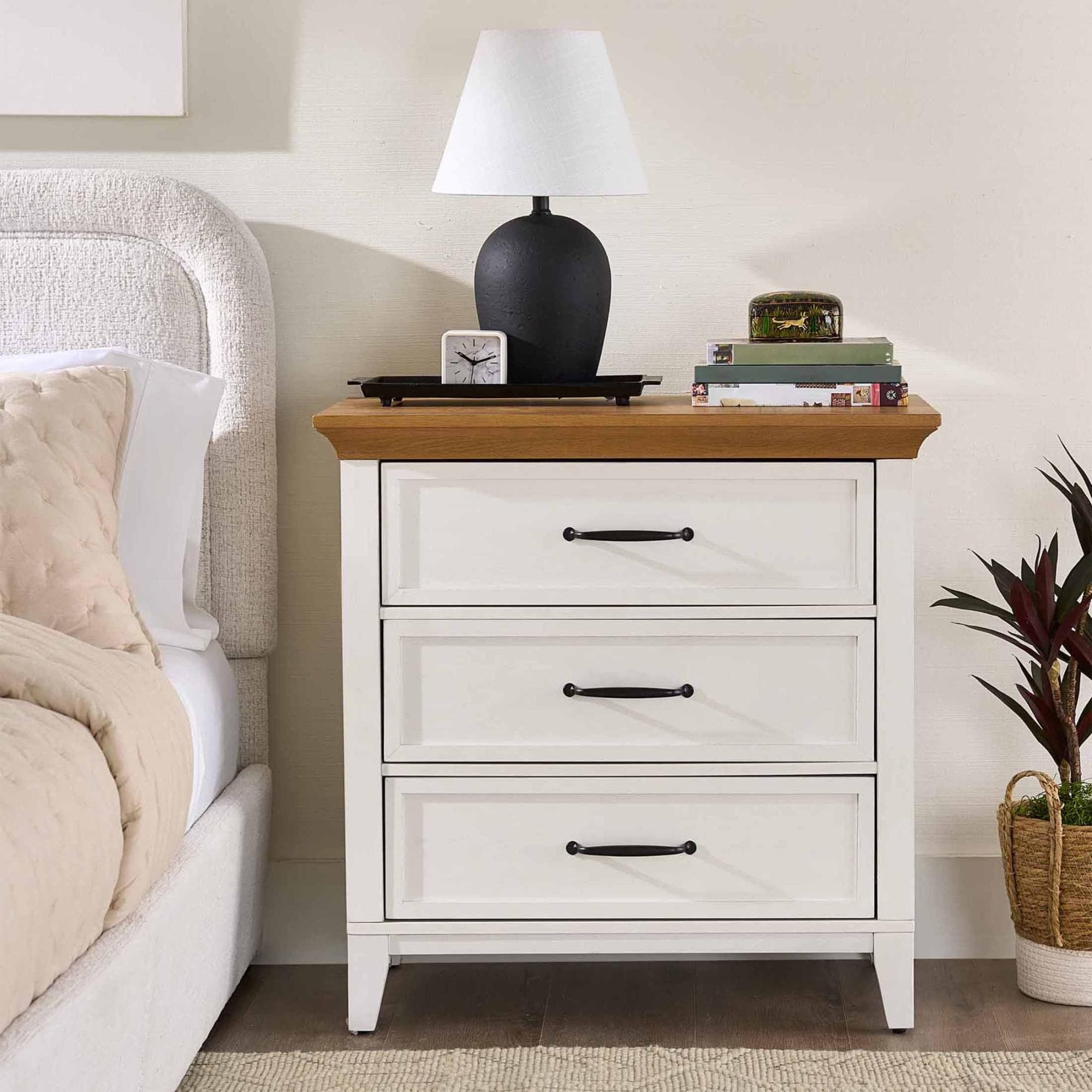 Better Homes & Gardens 3-Drawer Nightstand for Bedroom
