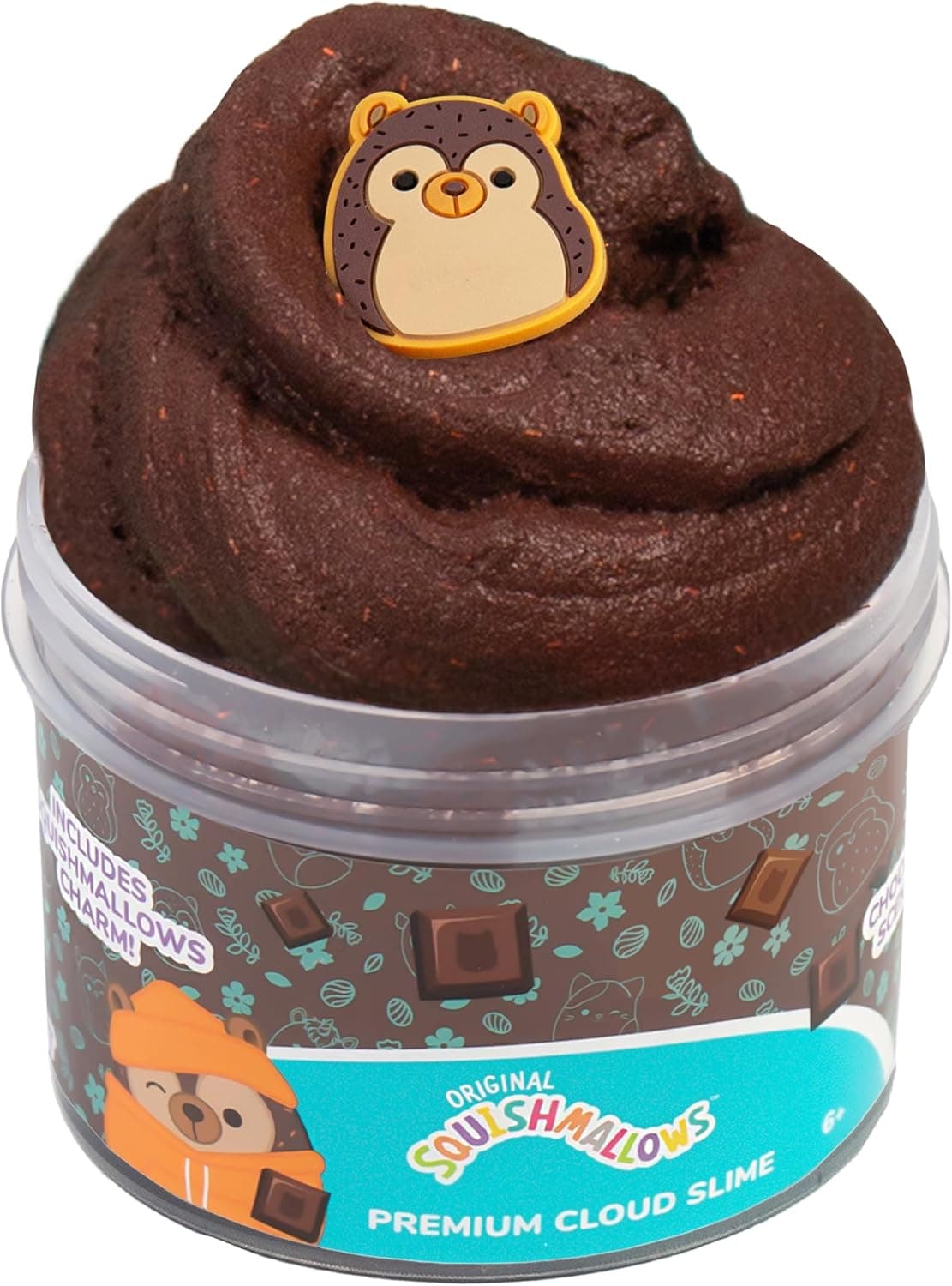 Squishmallows Hans Premium Cloud Slime - Chocolate Scent, 8oz