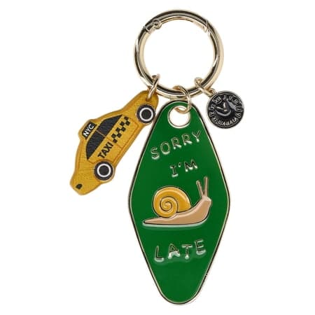 No Boundaries Women's Motel Key Bag Charm, Emerald Green