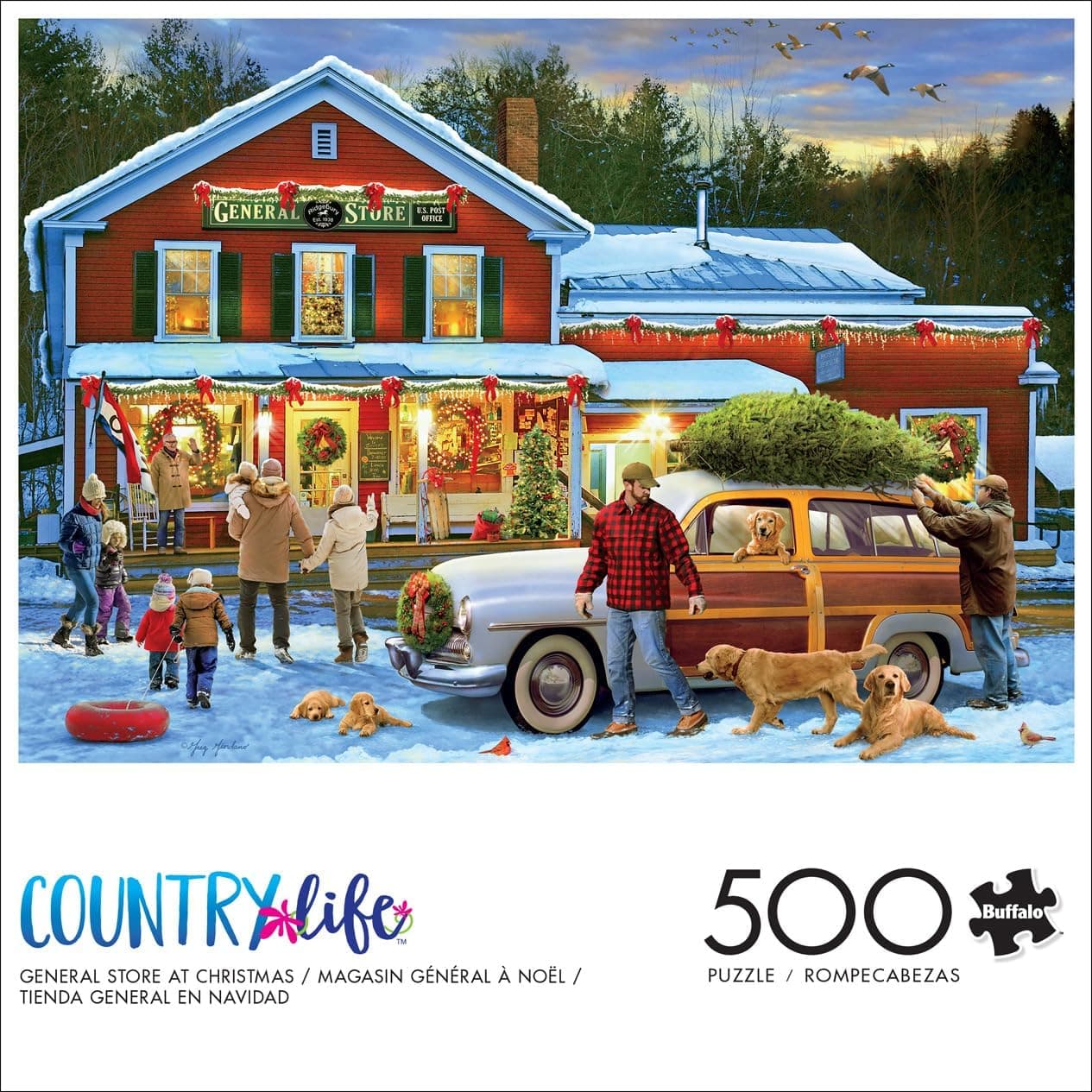 Buffalo Games Holiday Jigsaw Puzzle - Winter Artwork & Relaxation