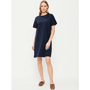 Old Navy Women's Vintage Crew-Neck Mini T-Shirt Dress (Various) $5 + Free Pickup