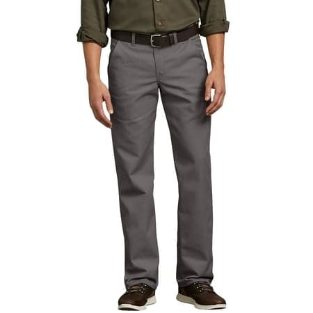 Genuine Dickies Mens Flat Front Flex Pant, Slim Fit
