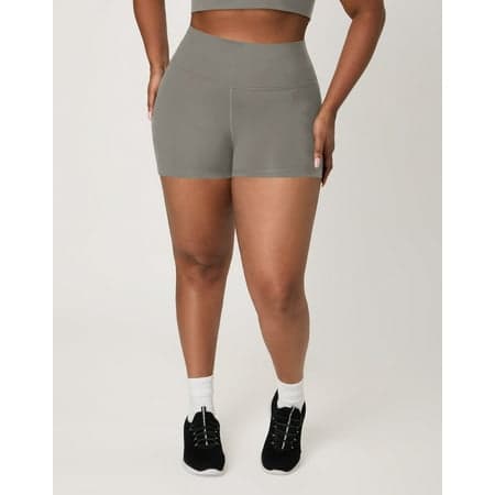 Hanes Moves Women's Leak Protection Bike Shorts, 3" Cool Grey M