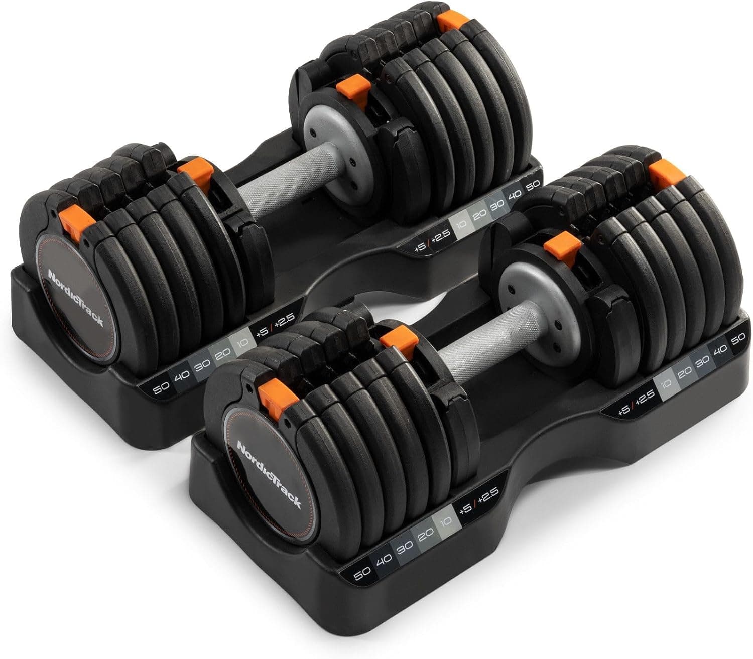 Nordictrack 55 lb Adjustable Dumbbell Pair - Save 15%