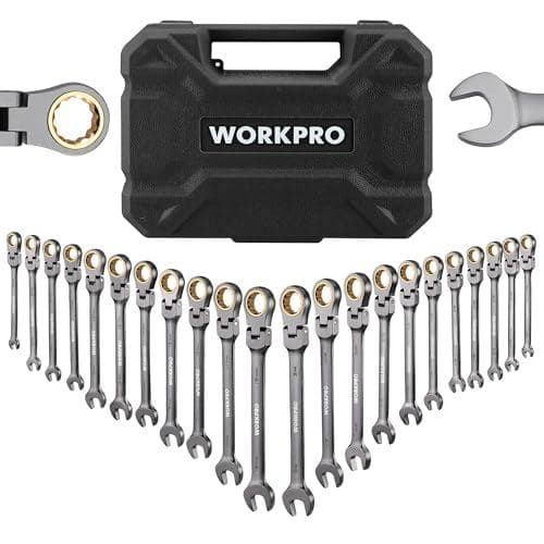 22-Piece WorkPro Flex-Head Ratcheting Wrench Set