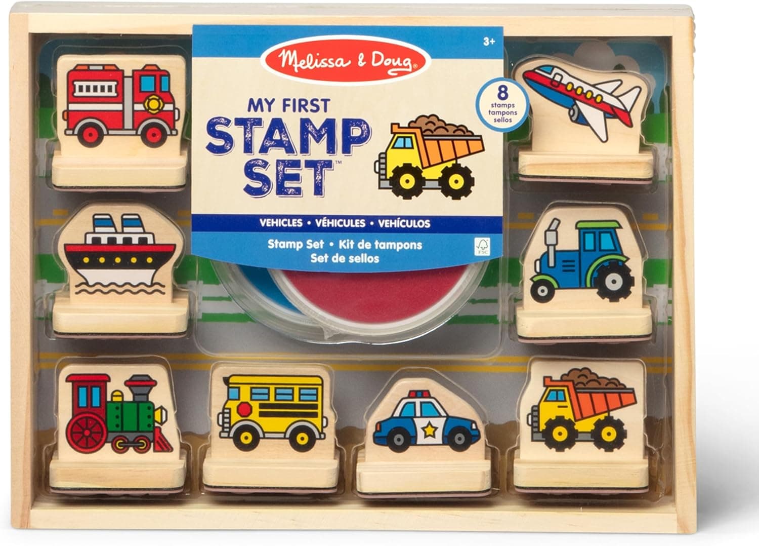Stamp Out Boredom with Melissa & Doug's Wooden Vehicles Set