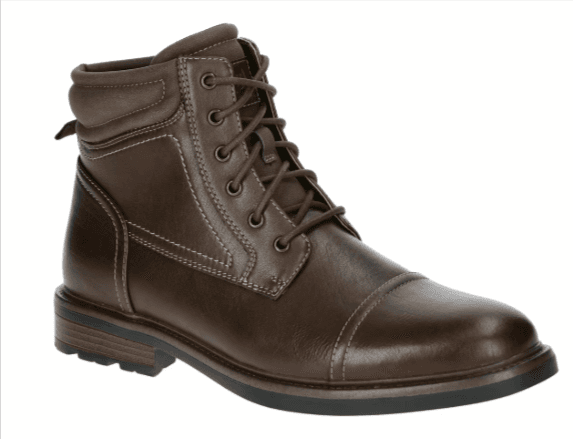 George Men's Leather Lace Up Boots at Walmart - 60% Off