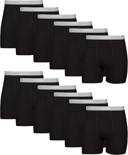 Hanes Men's Underwear Boxer Briefs 12-Pack - 25% Off